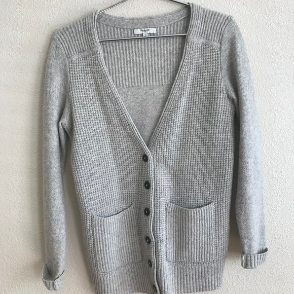 Madewell Sweaters - Madewell University Cardigan Sweater Waffle Merino